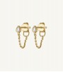 Crystal Push Pin Flat Back Earring