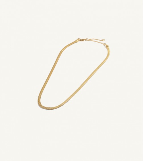 Gold Tone Delicate Snake Chain