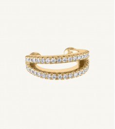 Sterling Gold diamond Earring